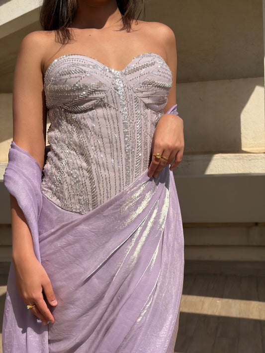 Lilac corset